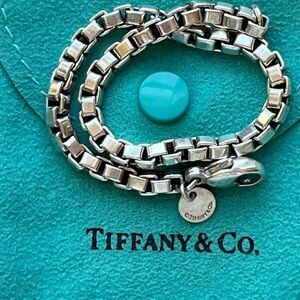 Tiffany & Co. Silver Box Chain Bracelet